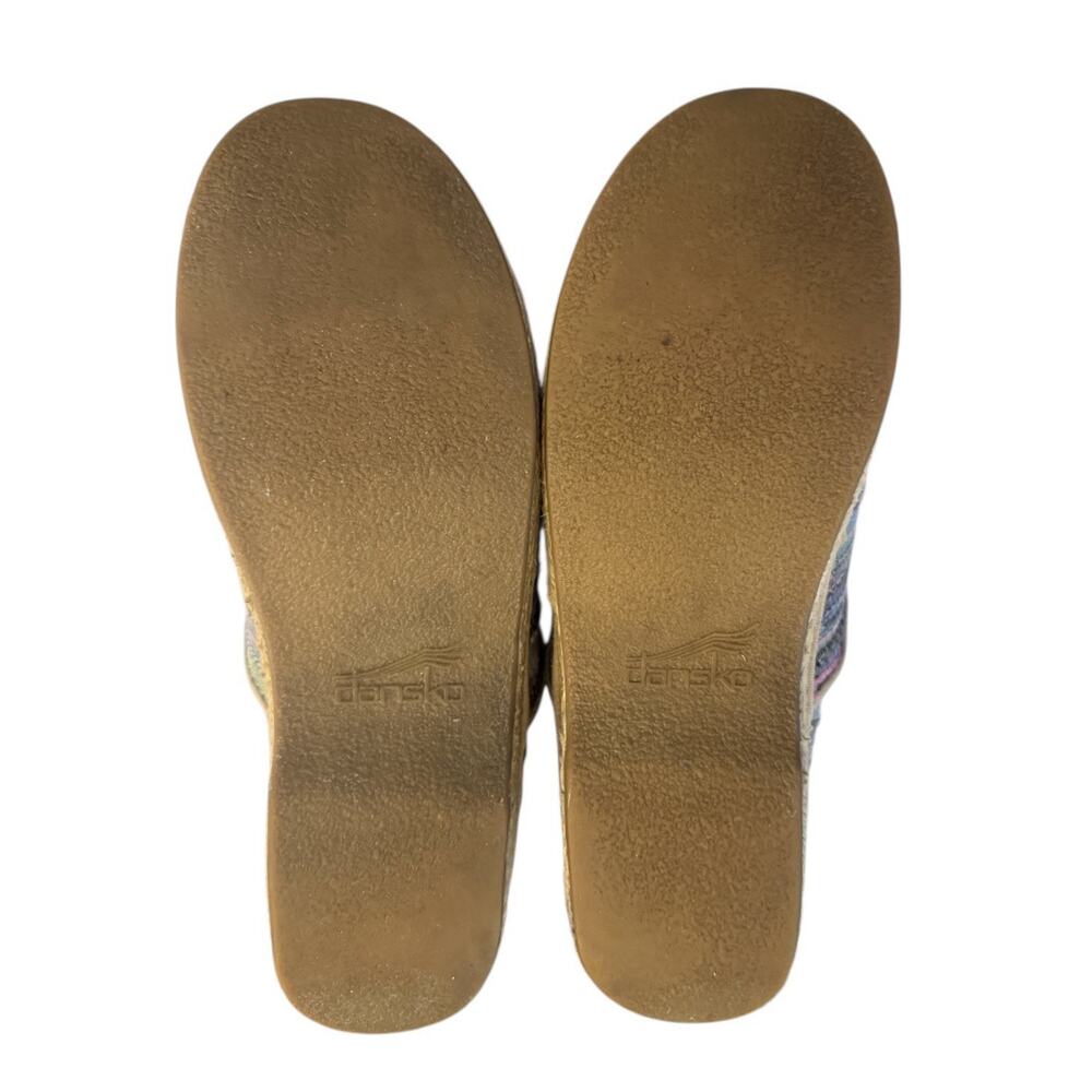 Dansko Pro Clog Rainbow Artisan Weave Multicolor Stripped Nursing Womens 38 - Picture 8 of 8